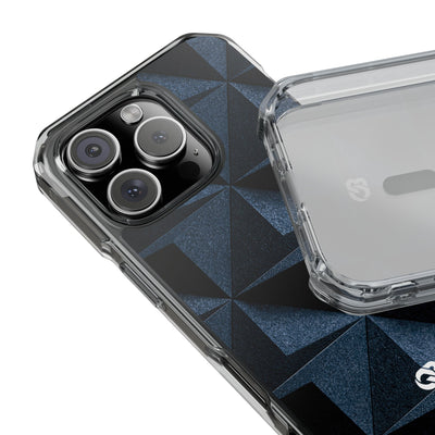 Blue Impact MagSafe Phone Case for iPhone - Indigo Basalt Facets