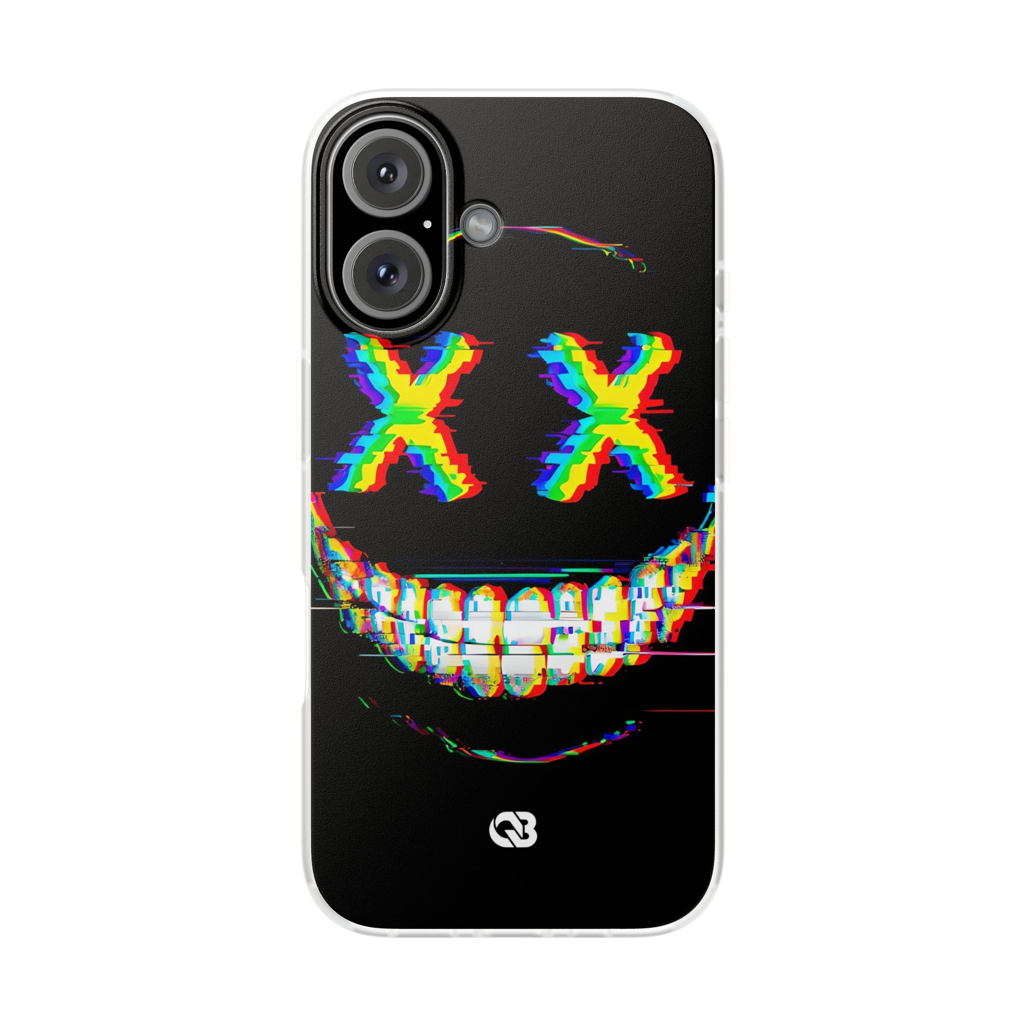 Glitch Grin Distortion · Soft Handyhülle für iPhone