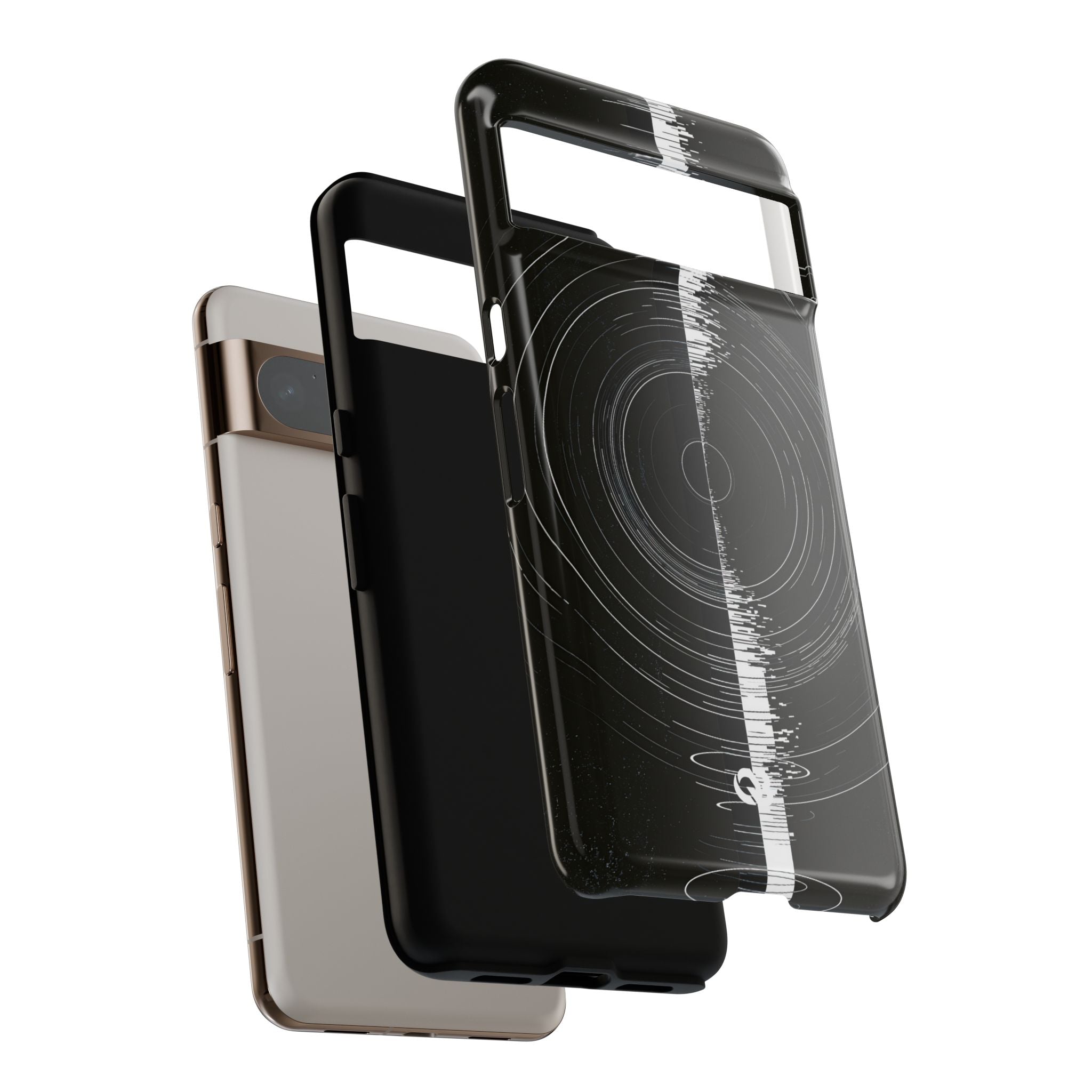 Black Tough Phone Case for Google Pixel - Obsidian Orbital Signal