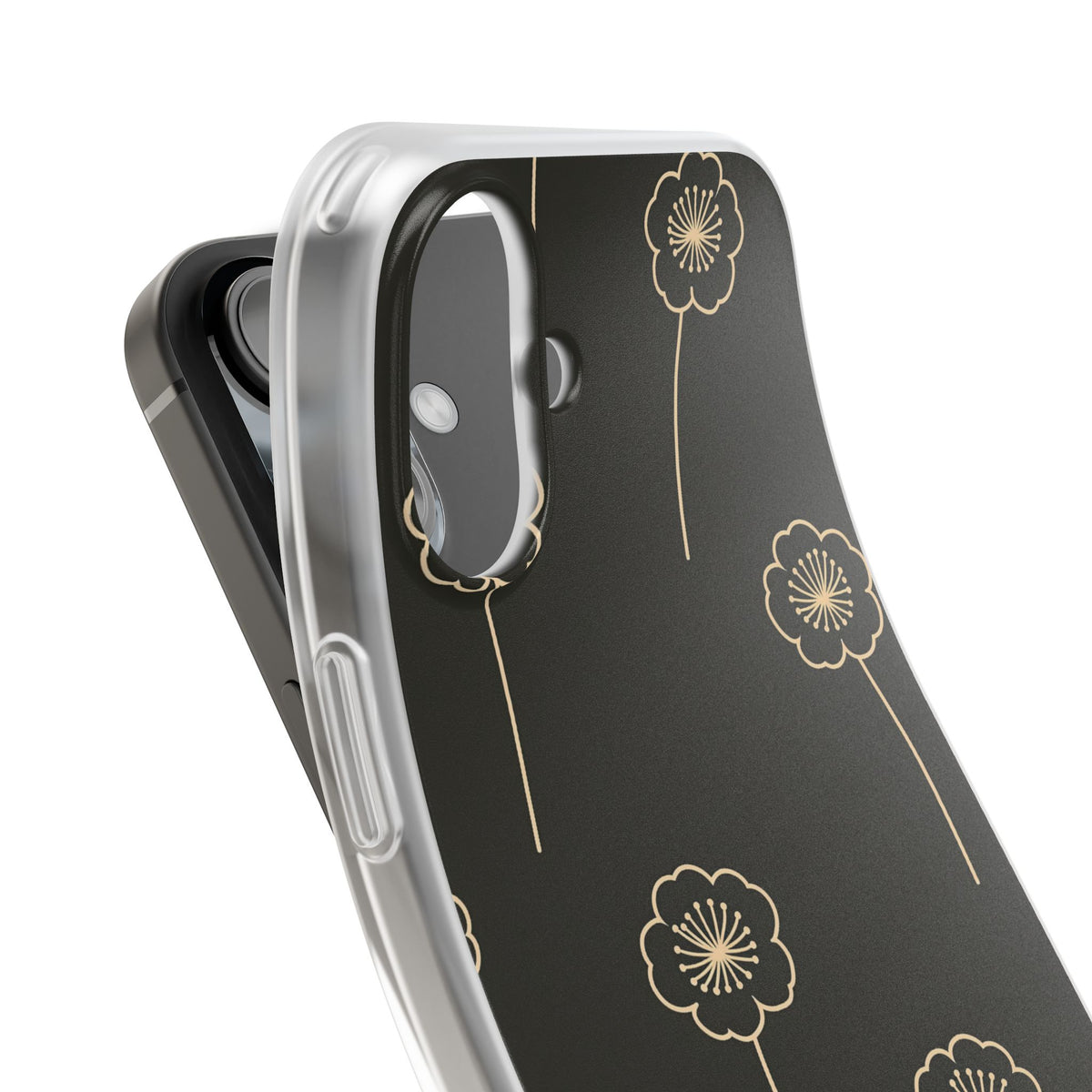 Nocturne Bloom Contours · Lite Phone Case for iPhone ·  Black