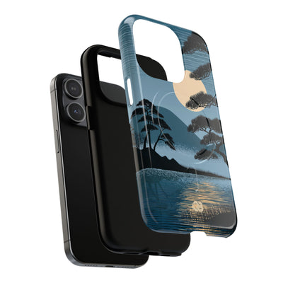 Blue Tough 2.0 Magsafe Phone Case for iPhone - Midnight Kyoto Pine