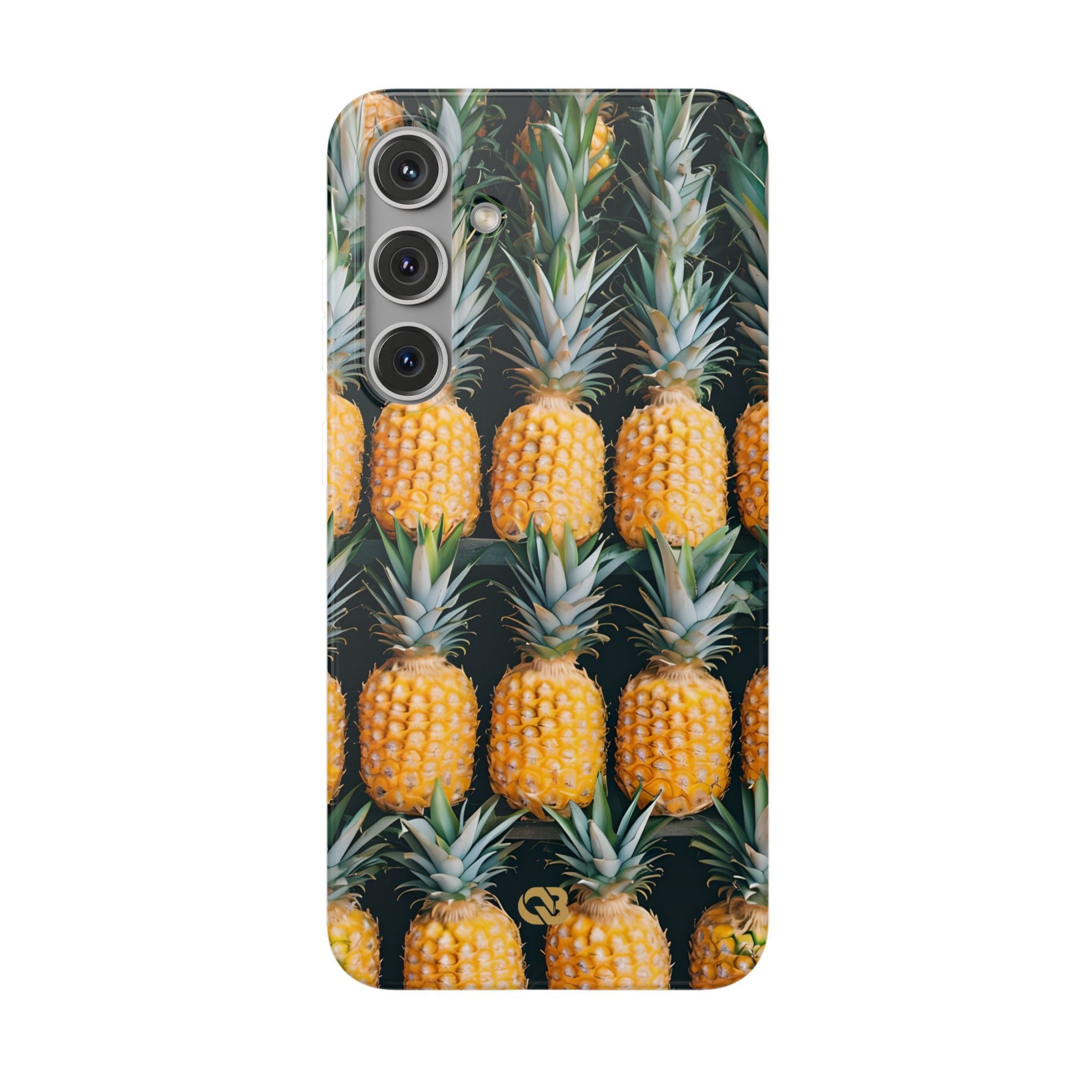 Gilded Pineapple Rows · Soft Phone Case for Samsung