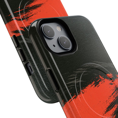 Crimson Raptor Noir · Tough 2.0 Magnetic Phone Case for iPhone · Black