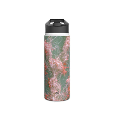 Coral Pixel Matrix · Insulated Water Bottle · Green