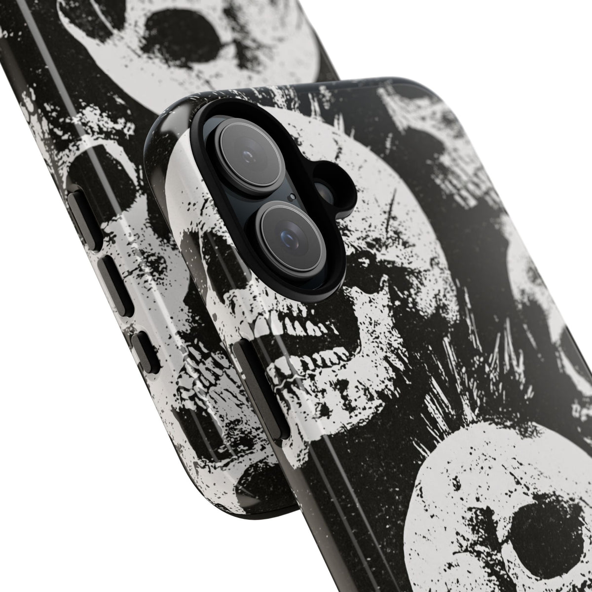 Punk Skull Riot · Tough Phone Case for iPhone · Black
