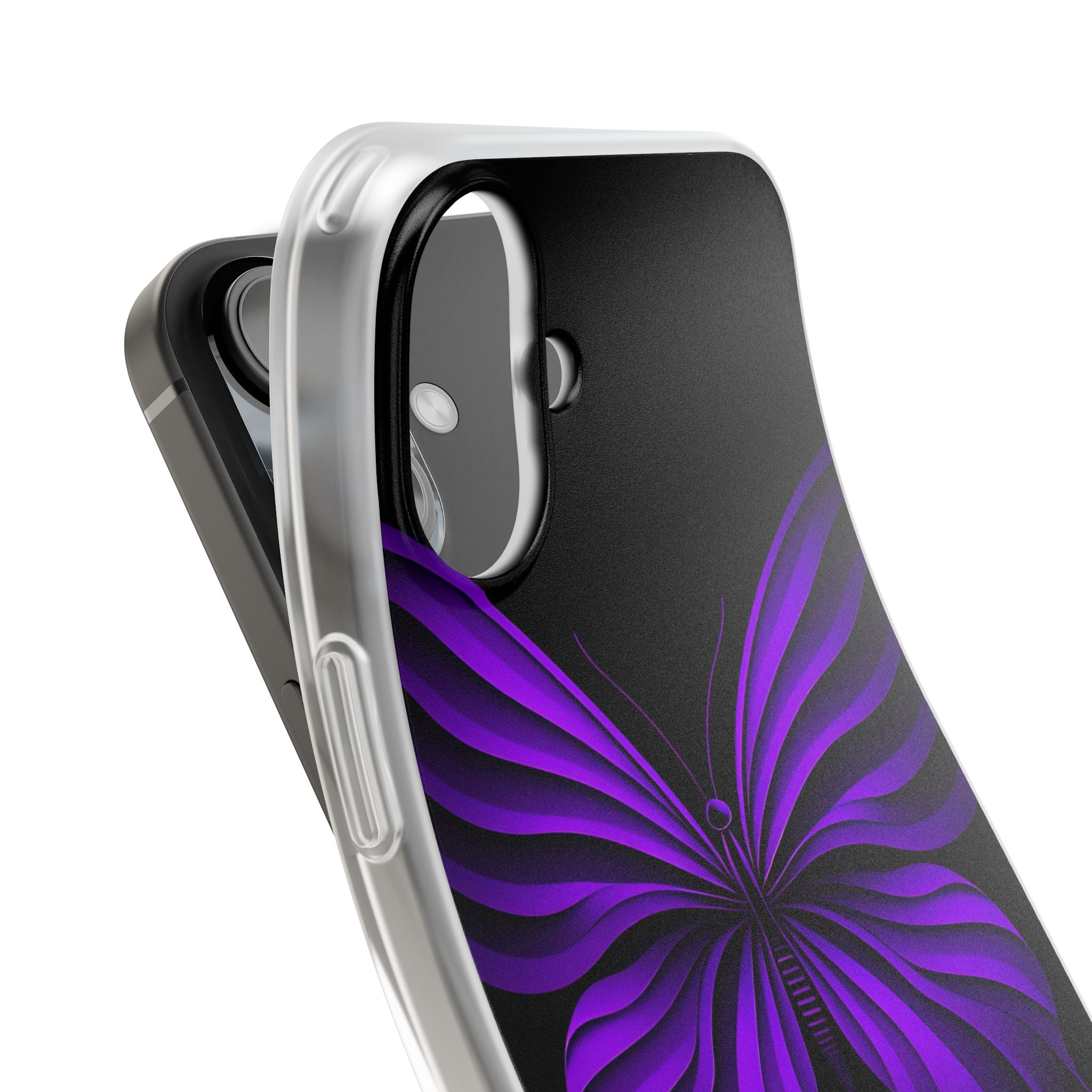 Violet Monarch iPhone 16 Plus Case - Soft