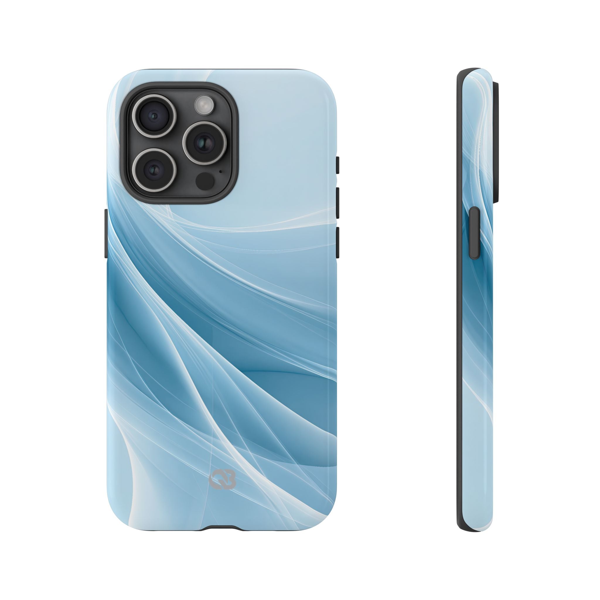 Blue Tough Phone Case for iPhone - Arctic Silk Drift