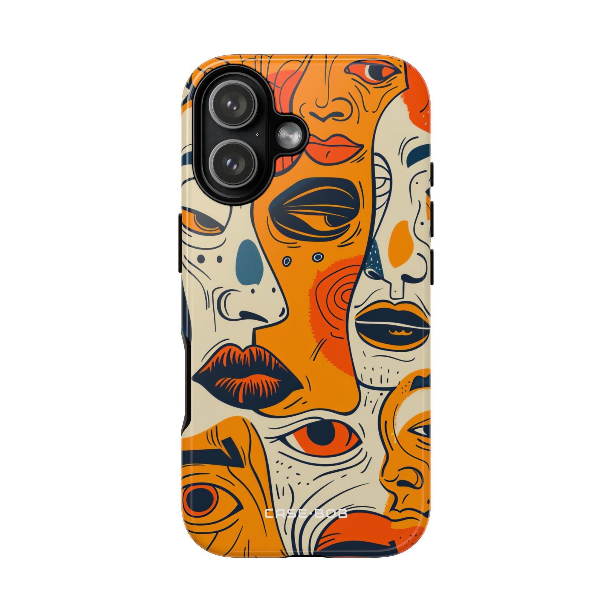 Tangled Faces Sunset iPhone 17 Case - Tough - CASE•BOB