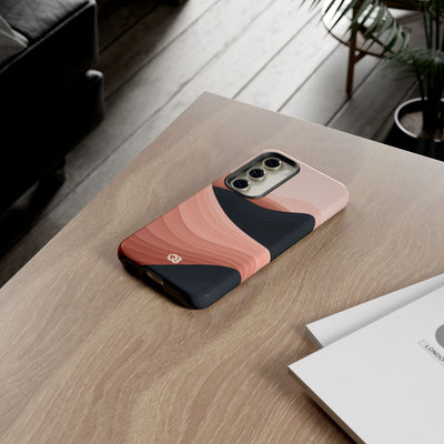 Pink Tough Phone Case for Samsung - Dune Shadow Layers