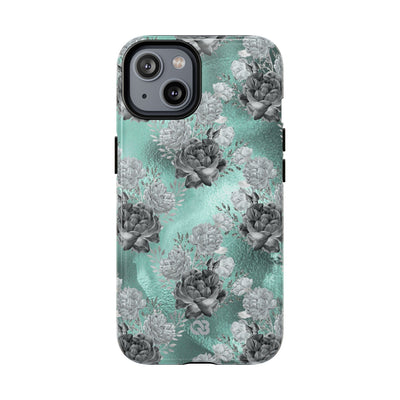 Frost Mint Floral · Tough+ Magsafe