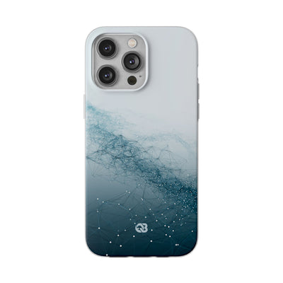 Teal Lite Phone Case for iPhone - Cyan Vector Lattice