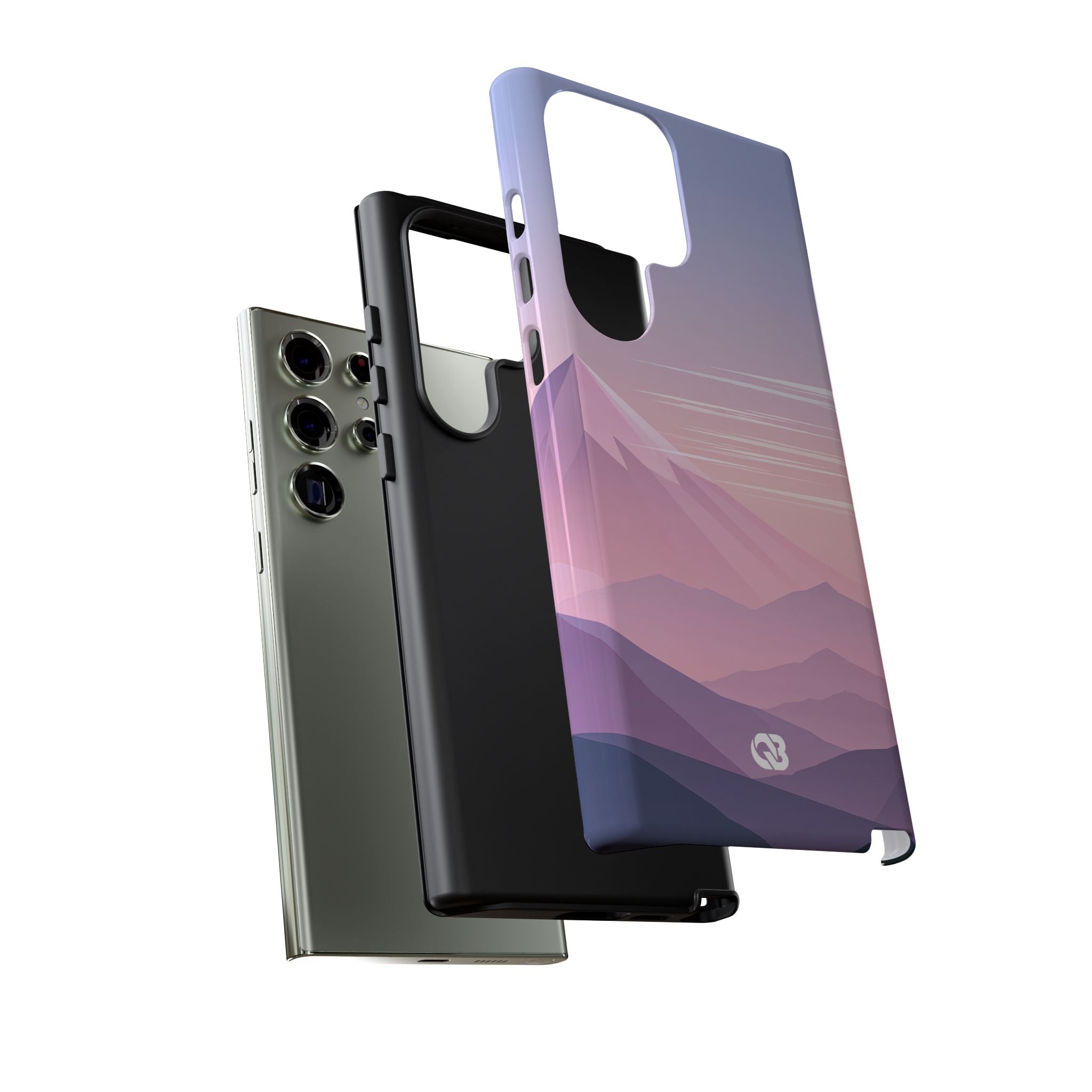 Purple Tough Phone Case for Samsung - Lavender Alpine Dawn