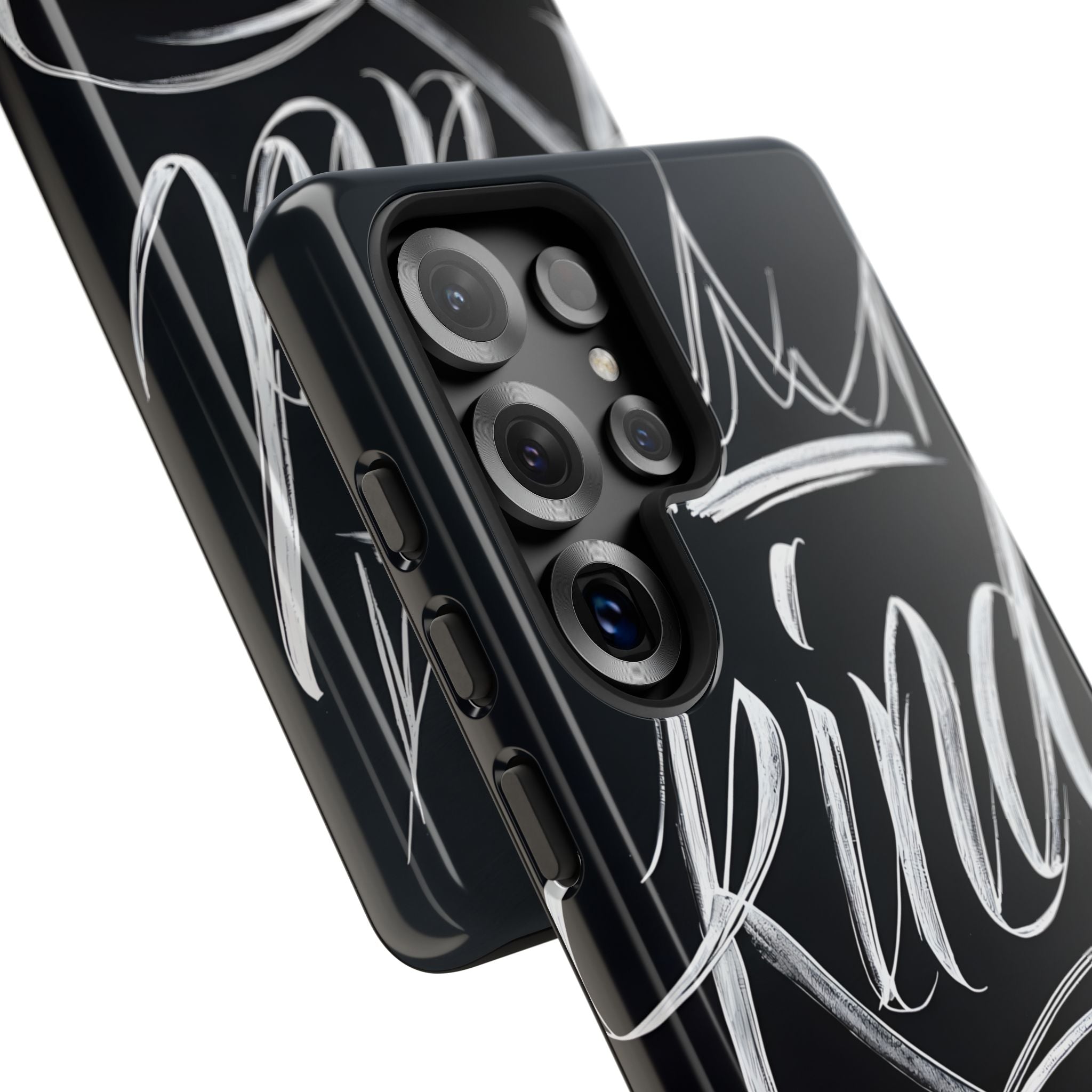 Noir Crown Script · Custodia Tough per Samsung