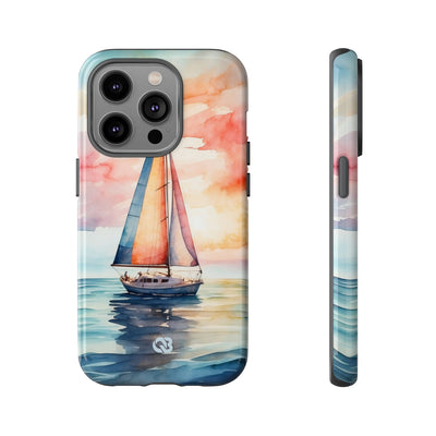 Crimson Horizon Sail · Tough Hoesje voor iPhone
