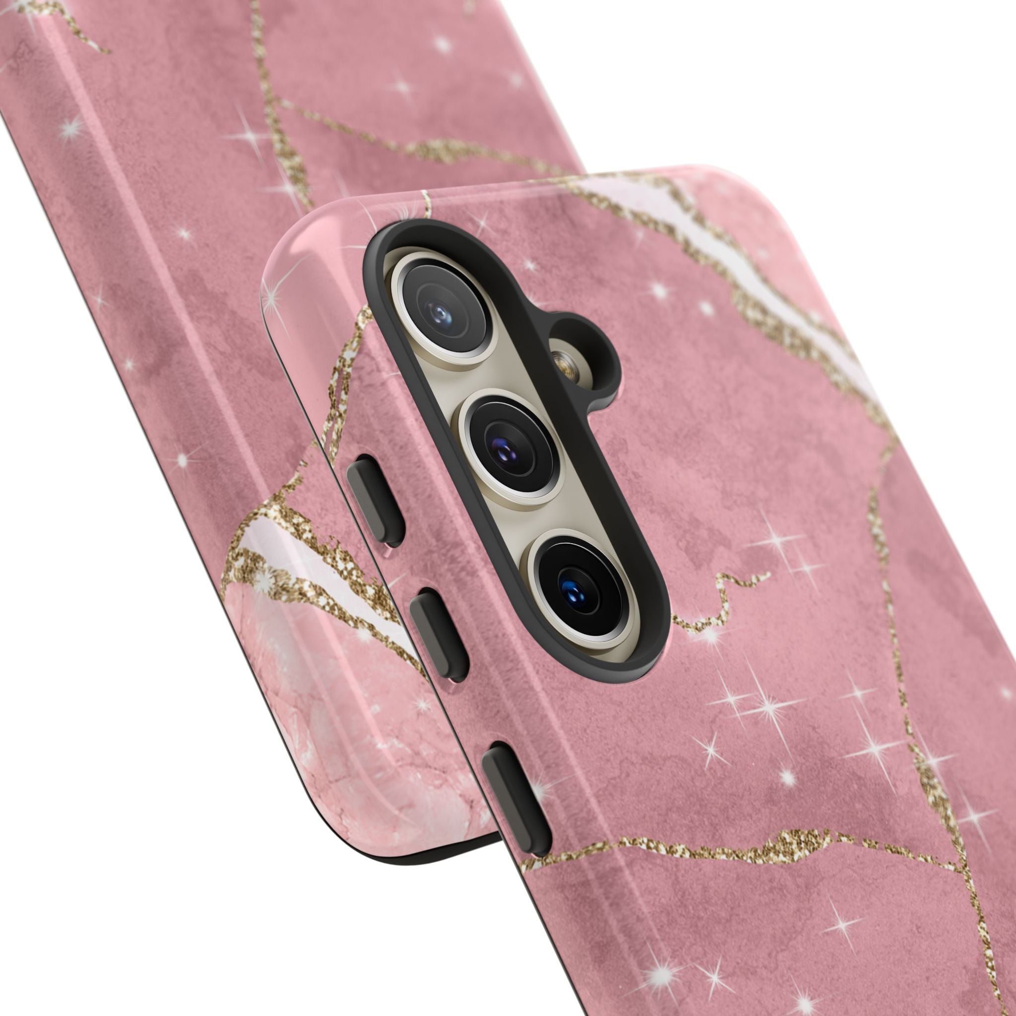 Rose Sparkle Marble · Tough Phone Case for Samsung