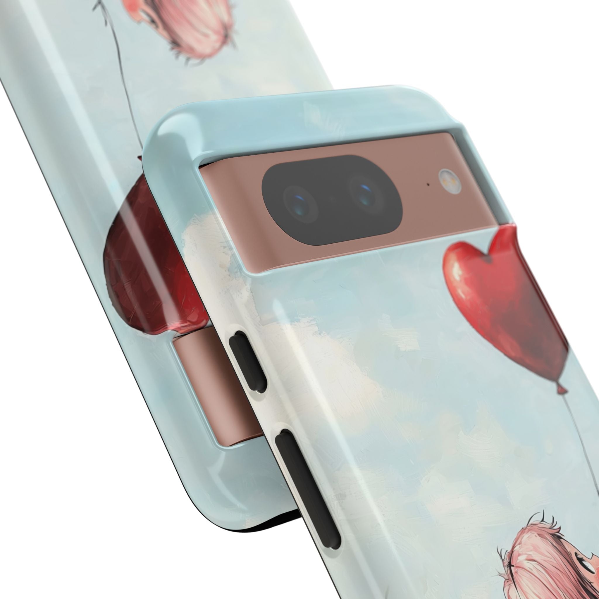 Herzballon Leuchten Google Pixel 8 Case - Tough