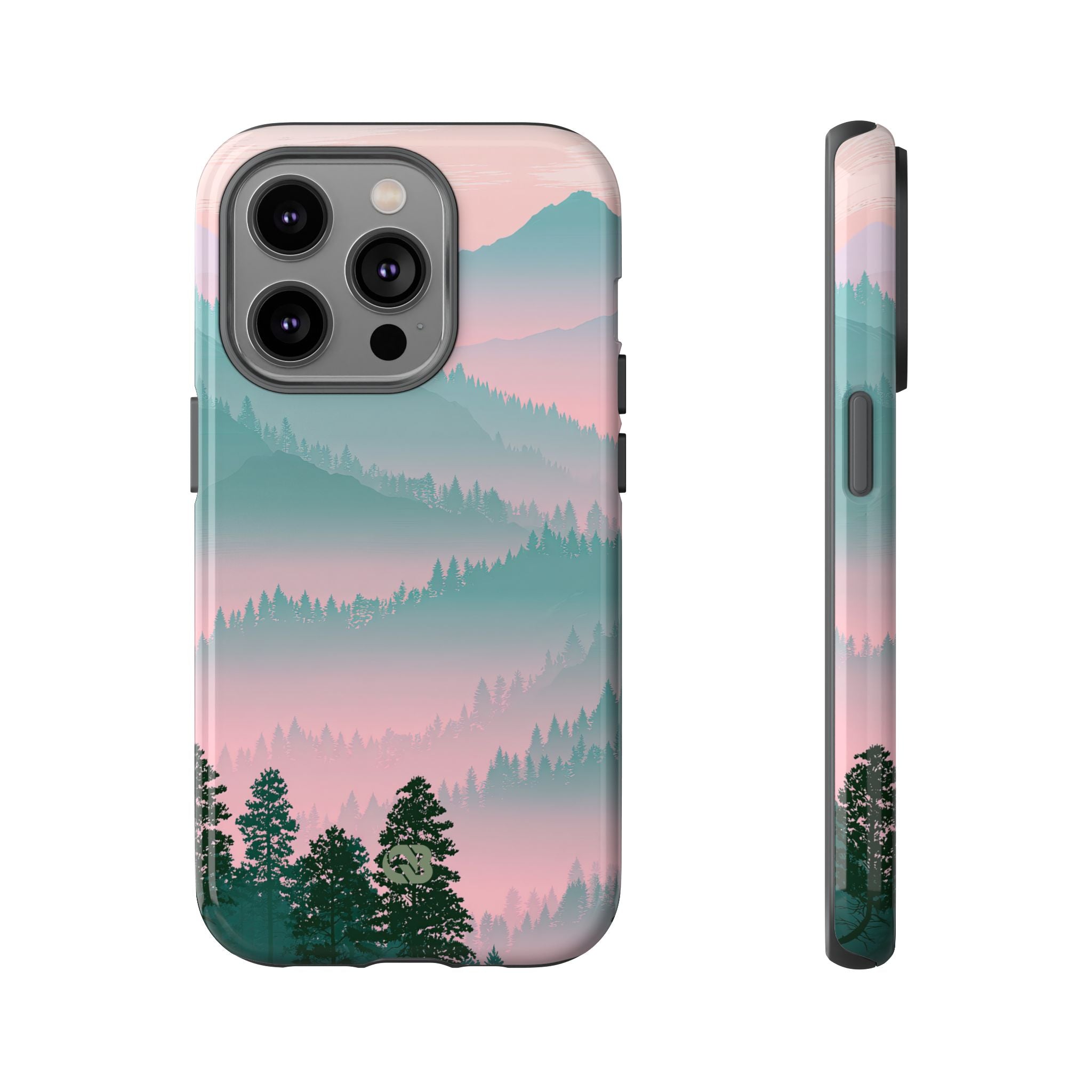 Teal Tough Phone Case for iPhone - Alpine Mist Teal