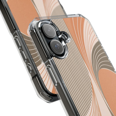 Orange Impact MagSafe Phone Case for iPhone - Desert Arc Horizon