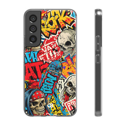 Skate Skull Riot · Lite Phone Case for Samsung · Red