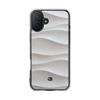 White Impact MagSafe Phone Case for iPhone - Arctic Flow Ridges