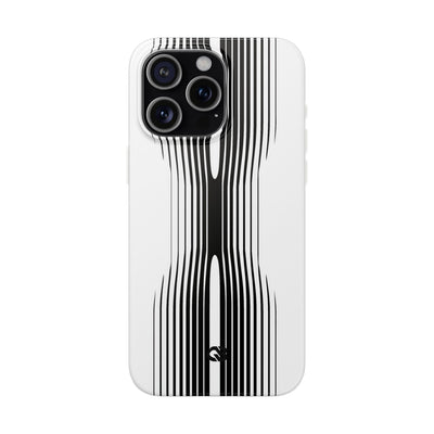 White Lite Phone Case for iPhone - Kinetic Mono Distortion