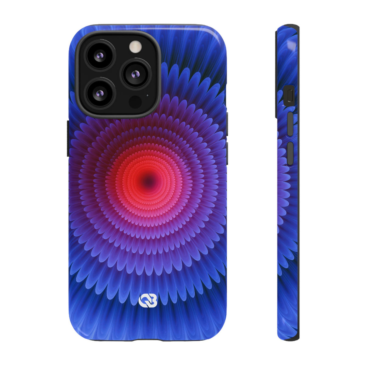 Radial Spectrum Bloom · Tough Phone Case for iPhone · Blue