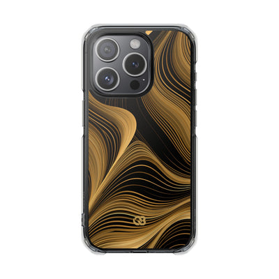 Gold Impact MagSafe Phone Case for iPhone - Molten Copper Strands