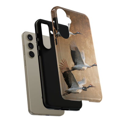 Golden Crane Flight · Tough Phone Case for Samsung · Gold