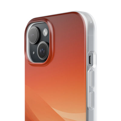 Orange Lite Phone Case for iPhone - Crimson Dune Gradient