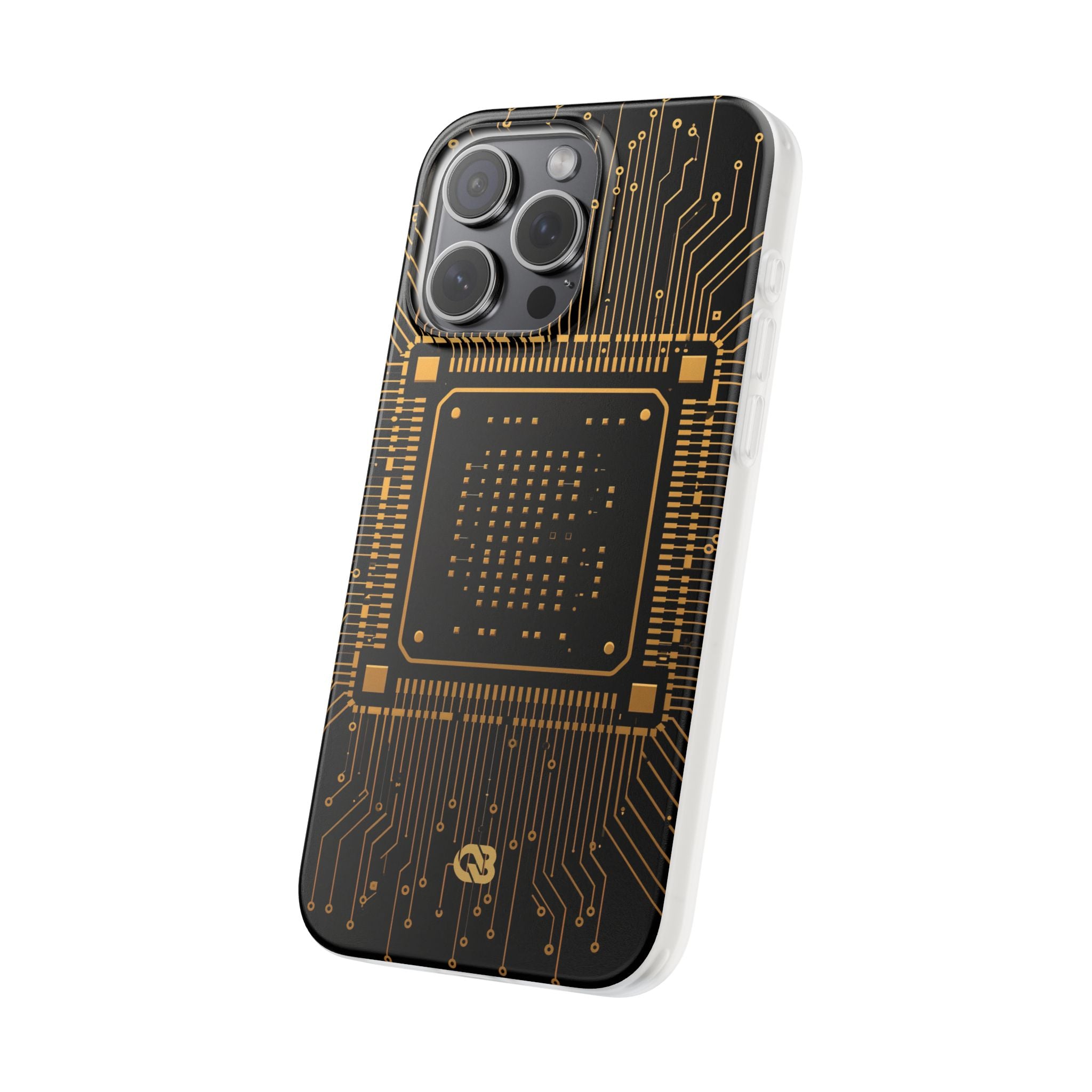 Gold Lite Phone Case for iPhone - Cyber Gold Processor