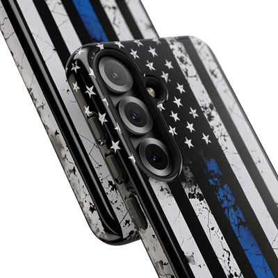 Gritty Cobalt Flag · Tough Handyhülle für Samsung