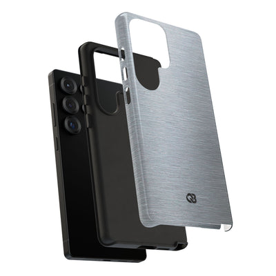 Brushed Aluminum · Tough Phone Case for Samsung · Silver