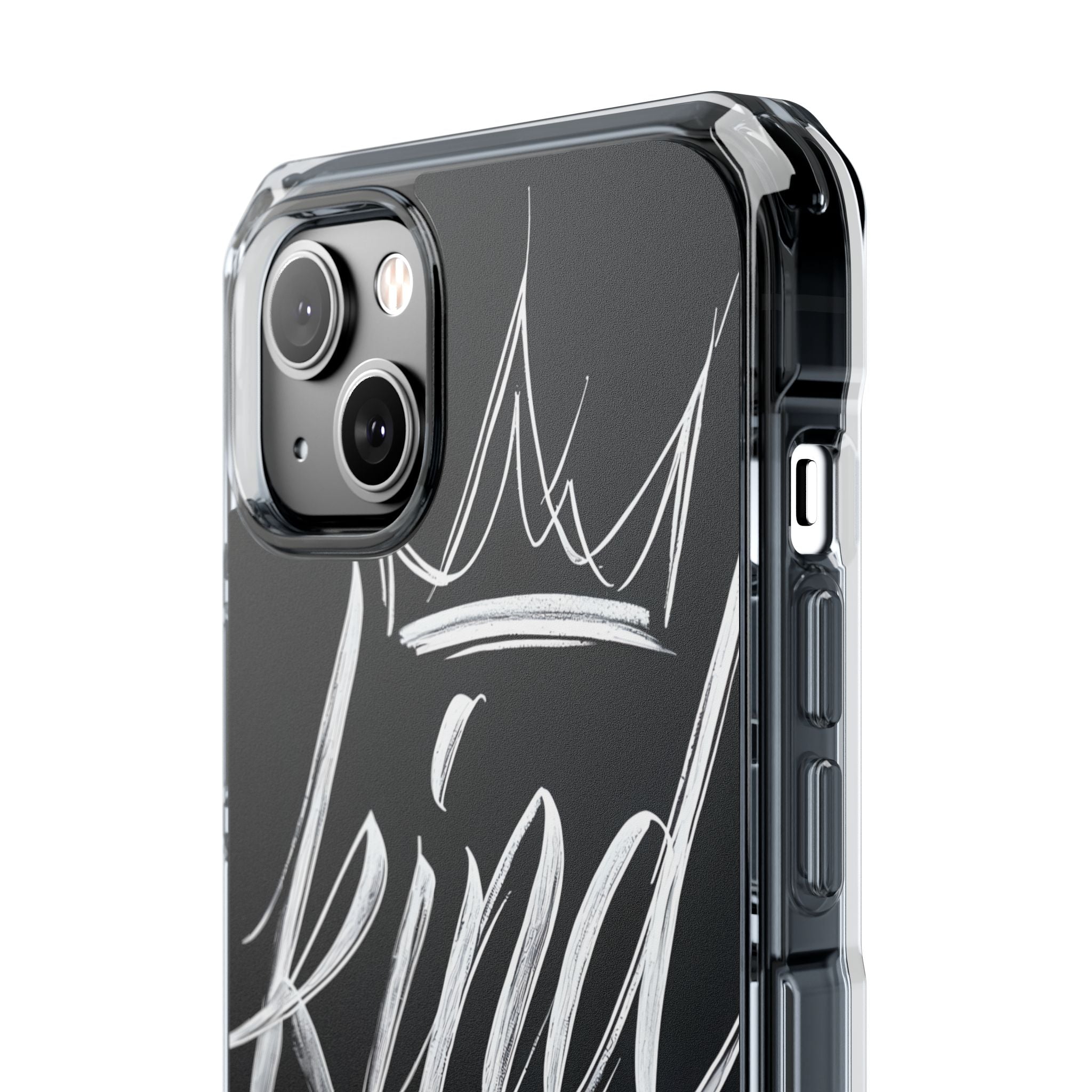 Noir Crown Script · Impact Phone Case for iPhone · Magsafe