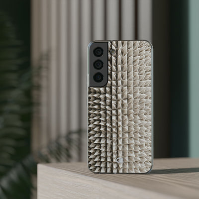 Beige Lite Phone Case for Samsung - Bone Spiked Grid
