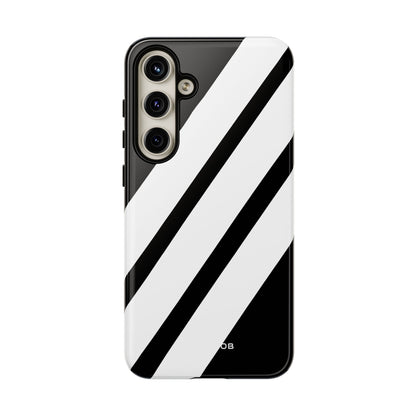 Diagonale Streifen Noir Samsung S24 Plus Case - Tough