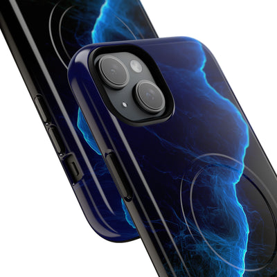 Electric Azure Drift · Tough 2.0 Magnetic Phone Case for iPhone · Blue