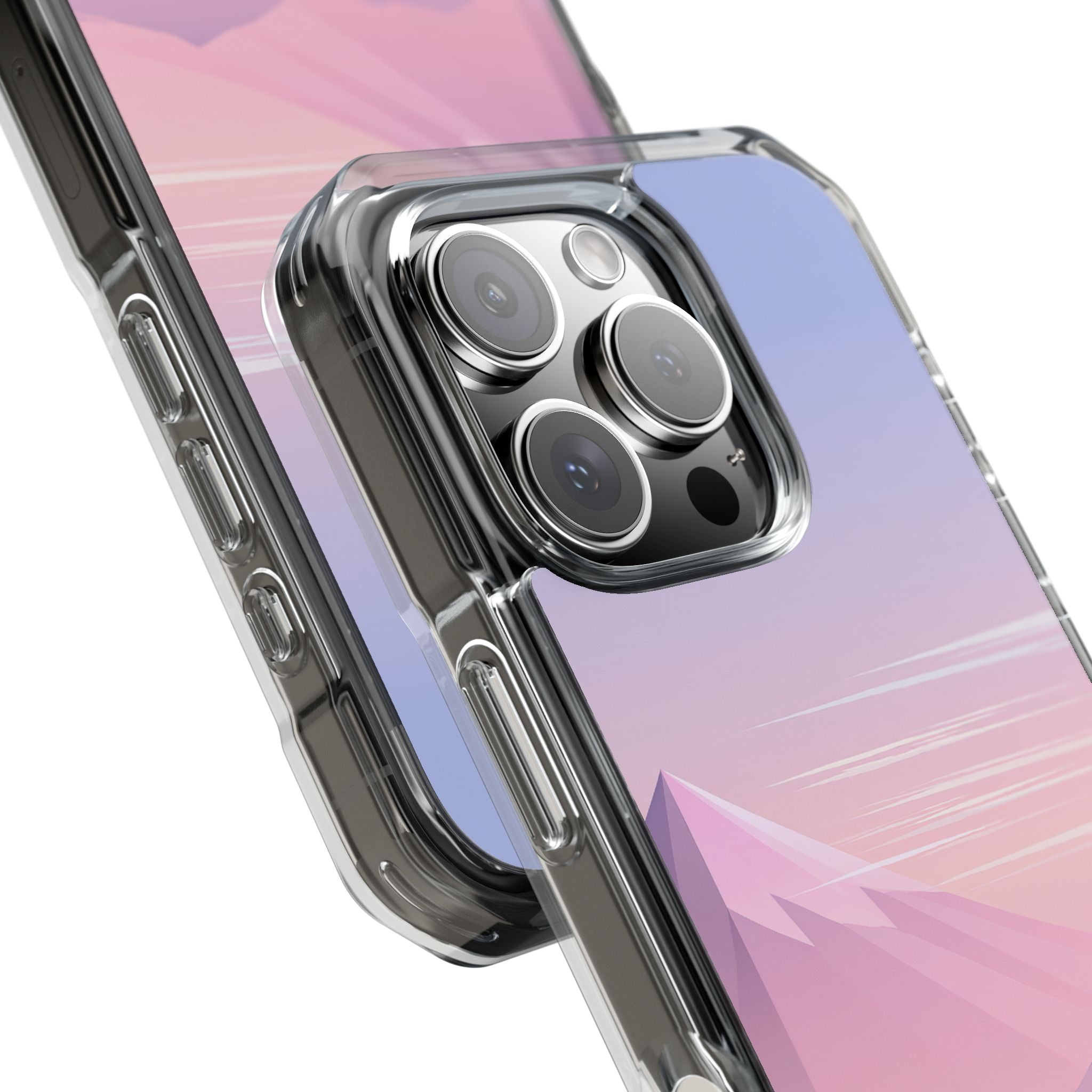 Purple Impact MagSafe Phone Case for iPhone - Lavender Alpine Dawn
