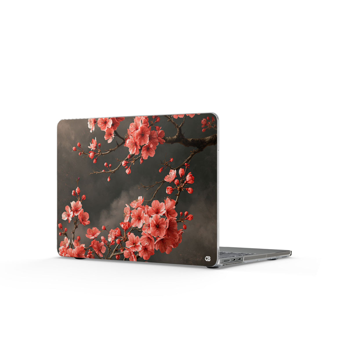 Midnight Sakura Blossom · Clear Hard Case for MacBook · Pink