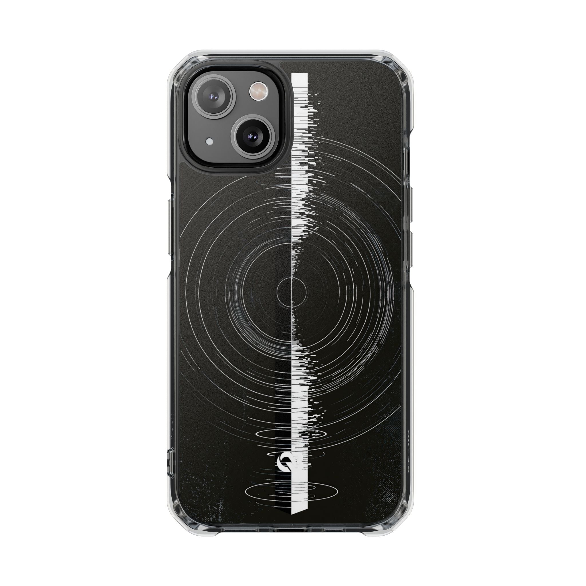 Black Impact MagSafe Phone Case for iPhone - Obsidian Orbital Signal