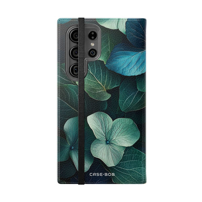 Teal Bloom - Samsung S23 Ultra Case - Wallet