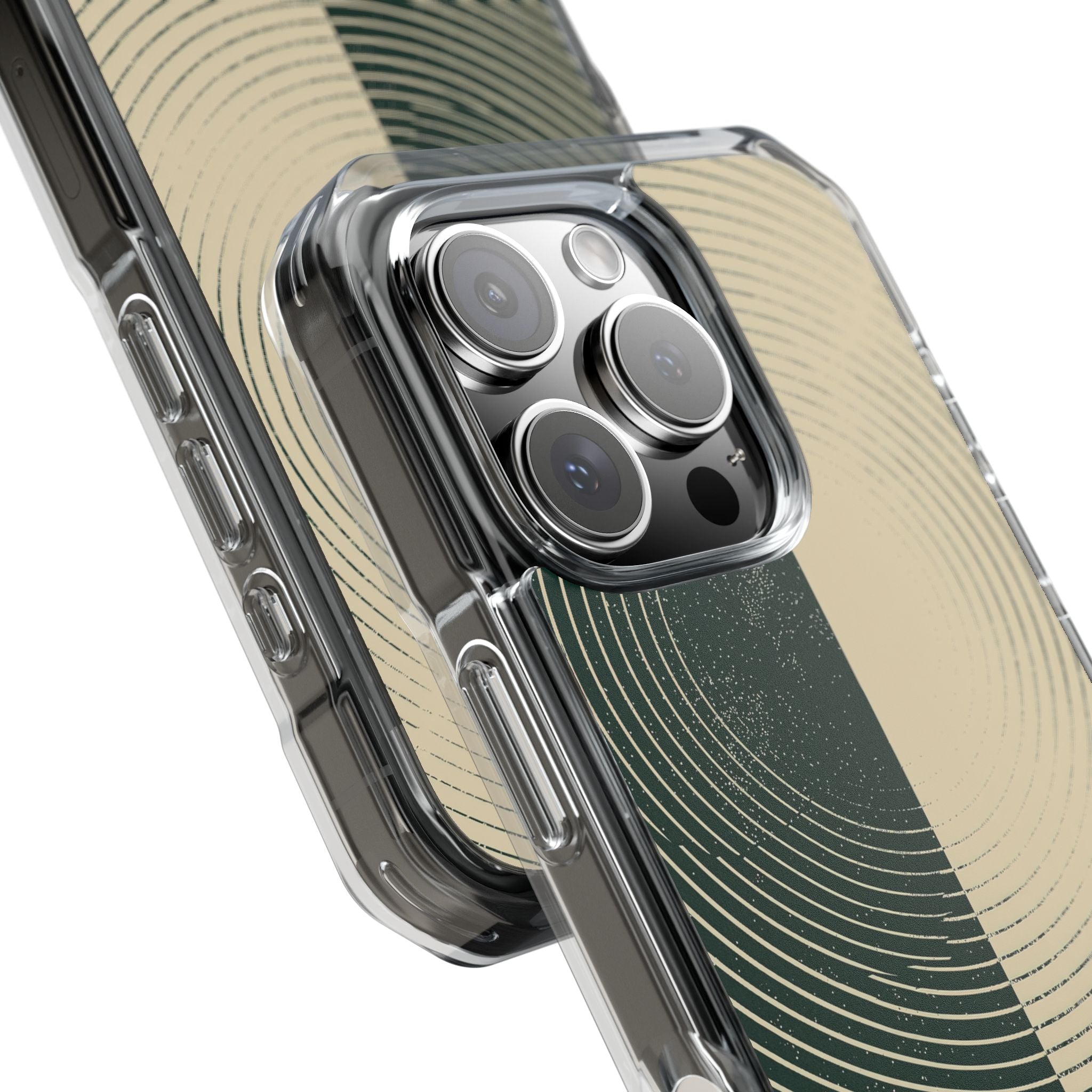 Green Impact MagSafe Phone Case for iPhone - Evergreen Split Grain