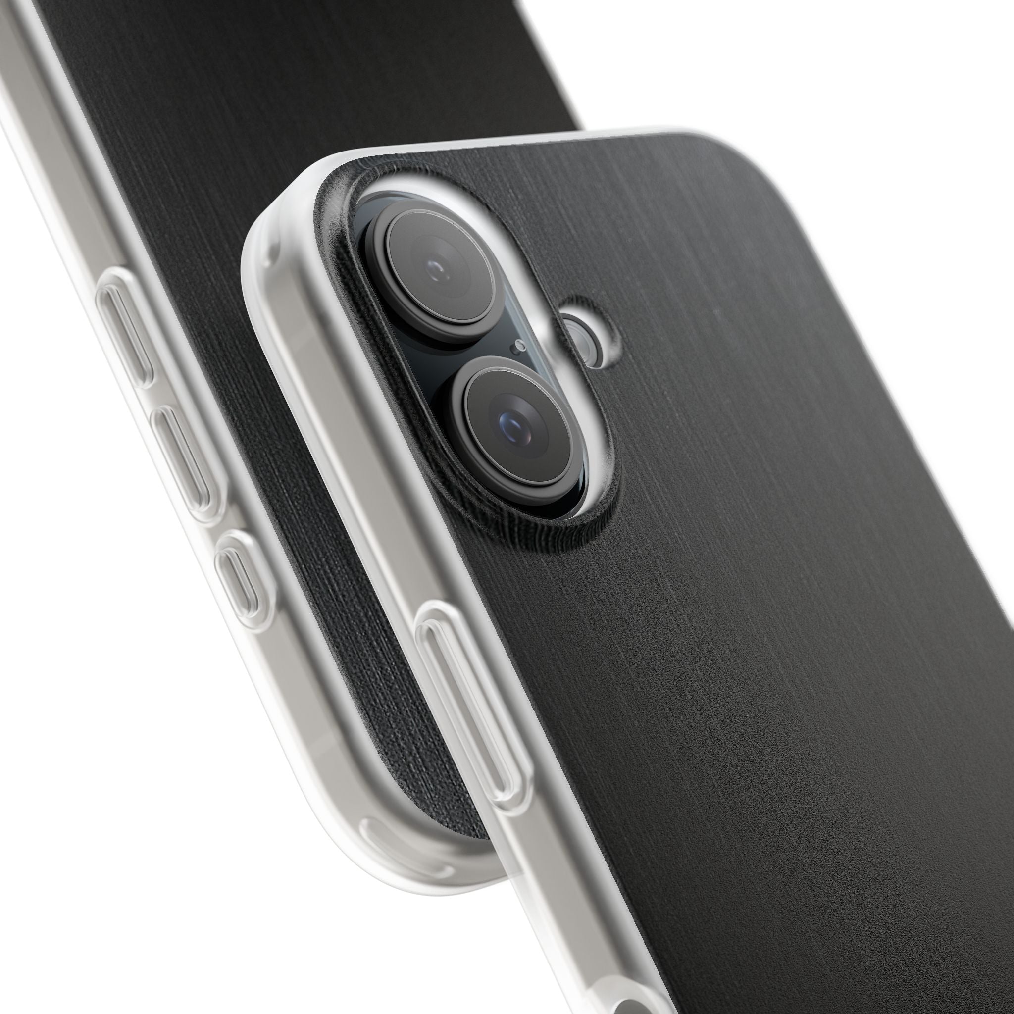 Black Lite Phone Case for iPhone - Brushed Obsidian Slate