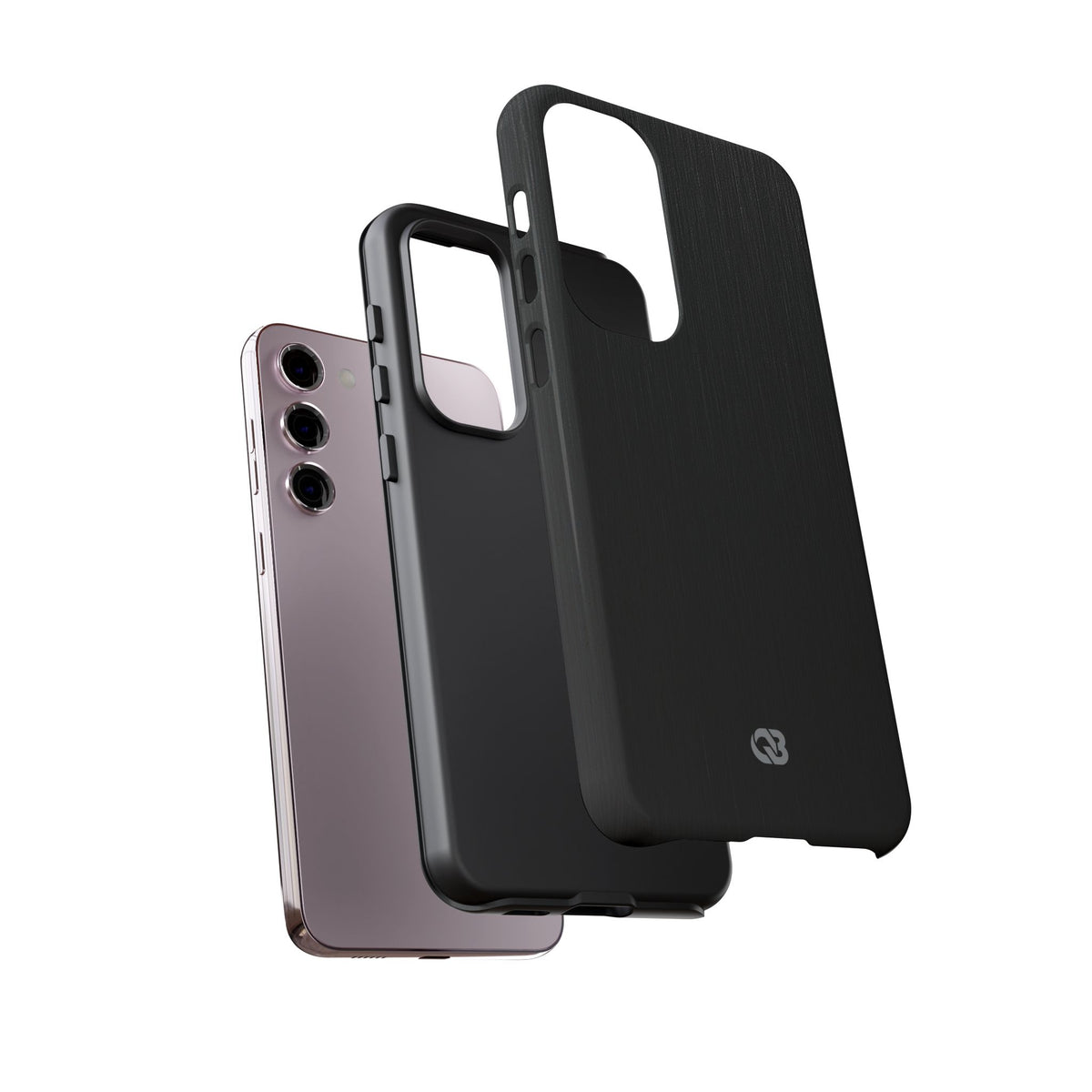 Obsidian Brushed Steel · Tough Phone Case for Samsung · Black