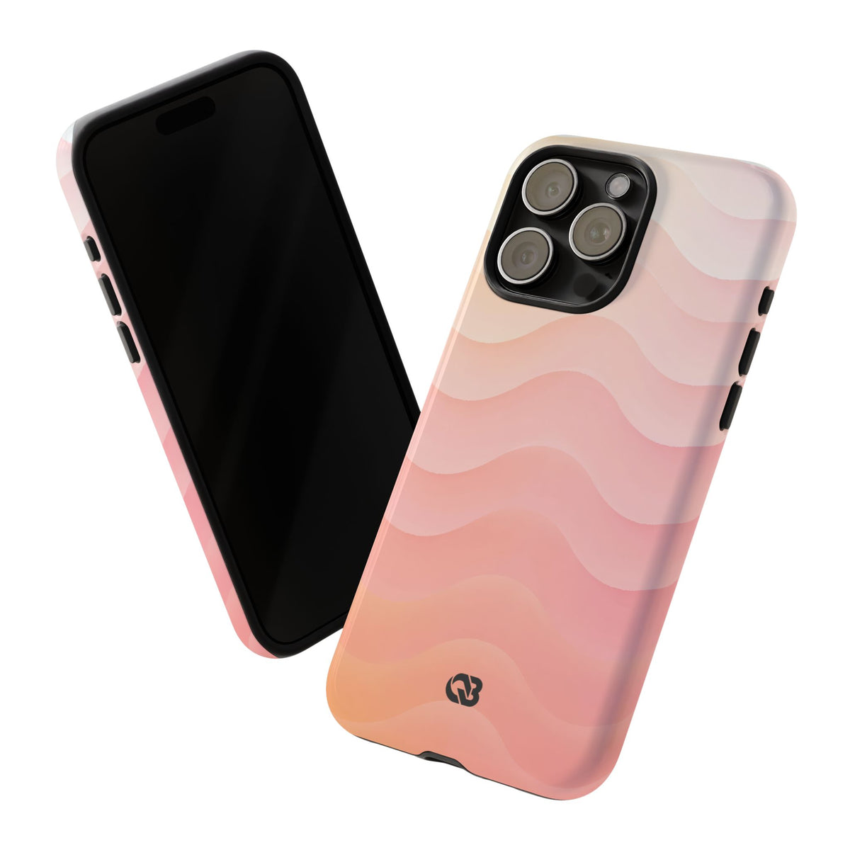 Blush Horizon Waves · Tough Phone Case for iPhone · Pink