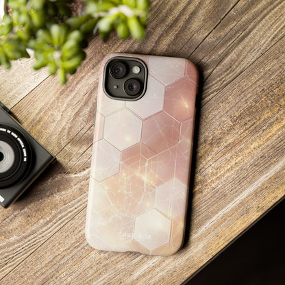 Honeycomb Glow iPhone 15 Plus Skal - Tough