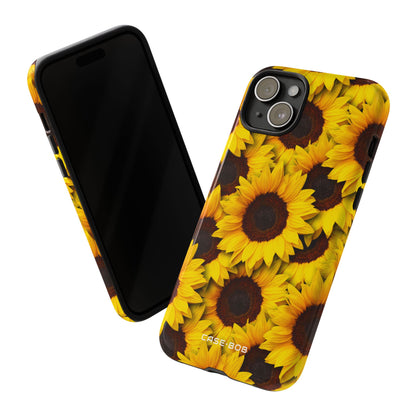 Sunflower Glow iPhone 15 Plus Case - Tough