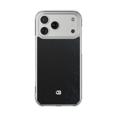 Black Impact MagSafe Phone Case for iPhone - Midnight Brushed Grain