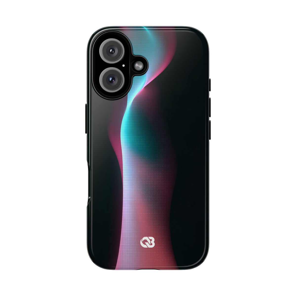 Neon Pixel Flow · Tough Phone Case for iPhone · Black