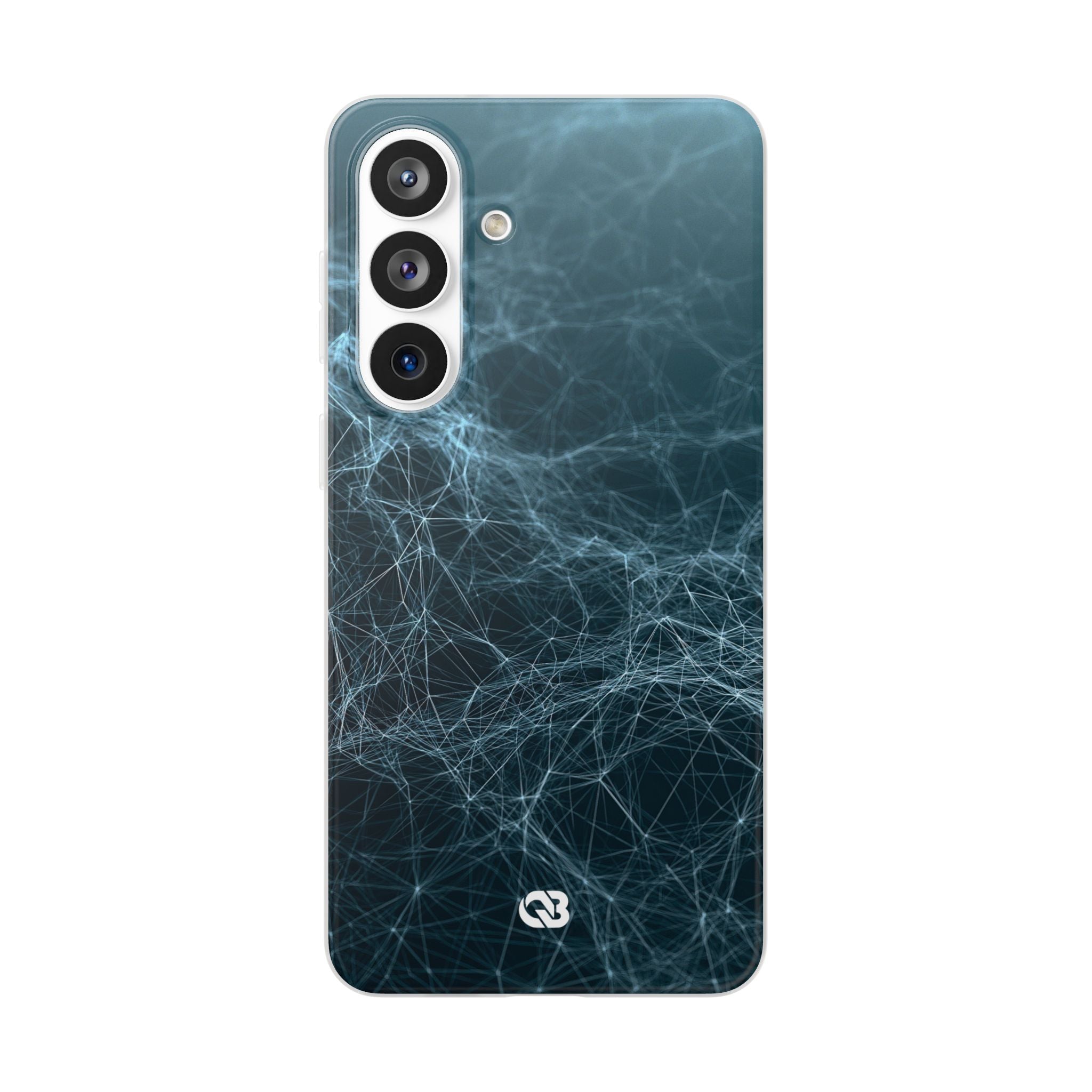 Teal Lite Phone Case for Samsung - Arctic Neural Mesh
