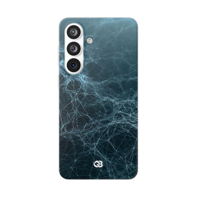 Teal Lite Phone Case for Samsung - Arctic Neural Mesh